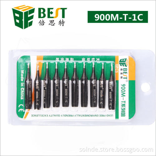 Best Shipping Free ! wholesale 10 Replaceable Soldering Iron Tips 900M-T Series For Soldering Rework Station,10pcs/set. hot sale